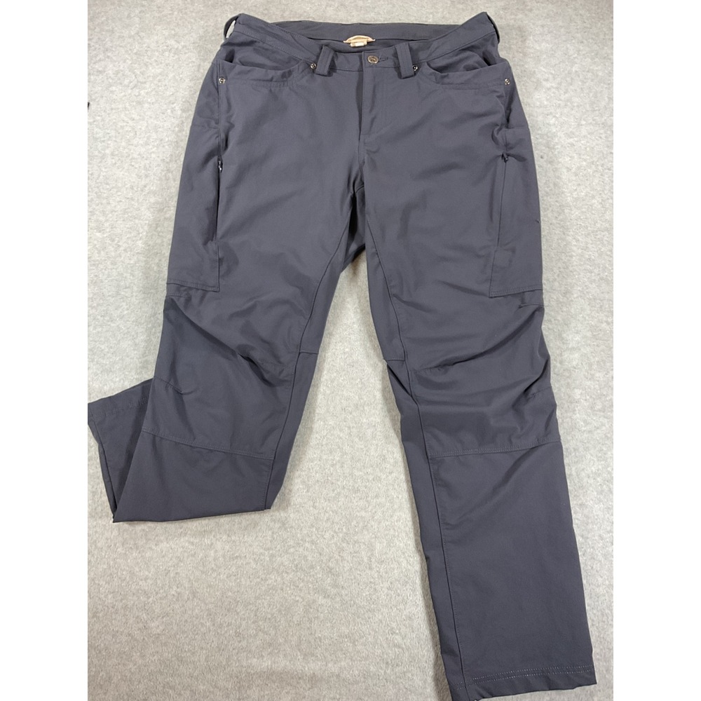 Duluth Trading Co Dry on the Fly Cargo Pants Gray 35x29 Nylon Stretch 2651